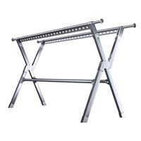 HKG 豪客家 晾衣架落地铝合金折叠伸缩室内阳台家用晒衣晒被子神器晾衣杆