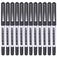 deli 得力 S656 拔帽中性笔 黑色 0.5mm 12支装