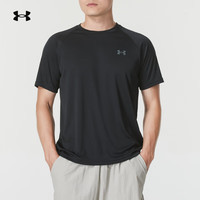 安德玛（Under Armour）男子夏季运动短袖训练舒适透气快干休闲T恤 【速干T恤】黑色 M