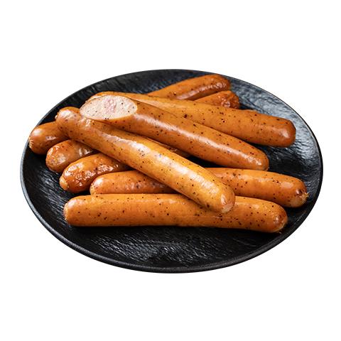 龙大美食黑椒风味德式香肠400g*3袋（24根）早餐烤肠香肠烘焙空气炸锅食材 黑椒风味德式香肠1.2kg