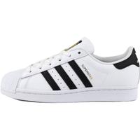 adidas ORIGINALS SUPERSTAR系列 中性休闲运动鞋 EG4958 白色/金标 40