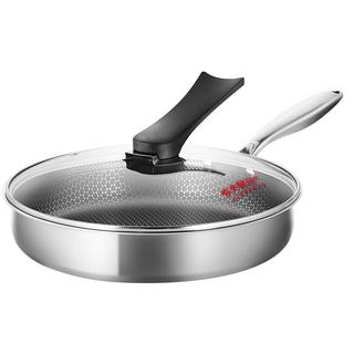 COOKER KING 炊大皇 JG26QM 煎锅(28cm、不粘、304不锈钢、可立盖)