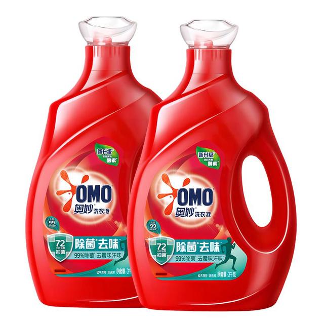 奥妙 酵素洁净除菌去味持久留香洗衣液 3KG*2瓶