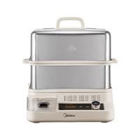 美的（Midea）穿透蒸电蒸锅16.5L双层大容量多功能锅 活水鲜蒸全景可视家用蒸锅多用途锅外置加水ZGC302352KS