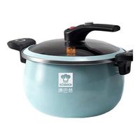 康巴赫（KBH）珐琅锅精铁锅家用炖盅微压汤锅焖烧锅不粘锅电磁炉燃气灶 蓝色 26cm 6.5L