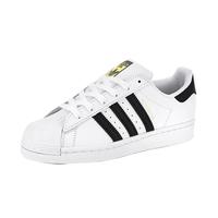 adidas Originals Superstar 女子休闲运动鞋 FU7712 白黑/金标 36.5