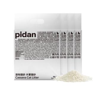 彼诞 pidan猫砂 木薯猫砂 不易化粉快速结团植物砂 2.4kg*4