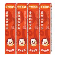 Bear Coming 速食意大利面 番茄肉酱意面方便速食意粉通心粉方便面儿童意面 番茄肉酱意面 215*4盒