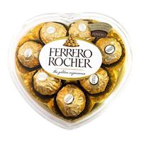 FERRERO ROCHER 费列罗 榛果威化巧克力 8粒 100g 心形礼盒装