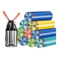 情姝加厚手提式垃圾袋加厚防刺破 45*50cm抽绳垃圾袋自动收口垃圾袋 黑色300只装【加厚款】 手提抽绳加厚款