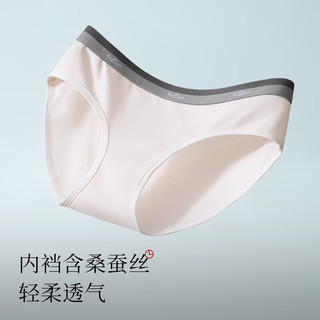 goldlion 金利来 10A级抗菌桑蚕丝 女士三角裤 玄黑色+锆石灰+月光灰)L (170/95)