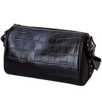 【头层牛皮】笔筒包枕头包大容量女包出游斜挎包真皮女包