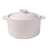 staub 珐宝 1029158 砂锅(24cm、4.1L、陶瓷、稻米白)