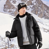 卡宾男装 90白鸭绒连帽羽绒服秋冬新款宽松外套舒适保暖街头H