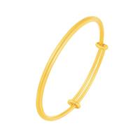 京东京造足金古法手镯黄金实心999手镯活口≥14.85g