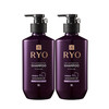 吕 韩国进口Ryo紫吕固发洗发水洗发露蓬松去屑400ml*2瓶洗护防脱生姜