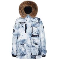 波司登(BOSIDENG)极寒90鹅绒羽绒服冬季男女款一手长大毛领保暖加厚外套B20142317 泼墨雪山9R93 M 165/84A