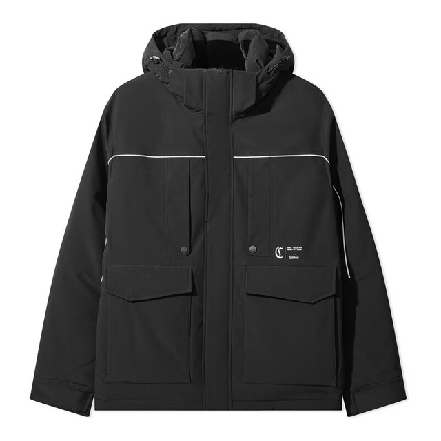 卡宾 反季清仓 三防连帽90鸭绒工装羽绒服