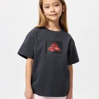 优衣库 UNIQLO 童装女童UT POP MART印花短袖T恤泡泡玛特灼清影474765