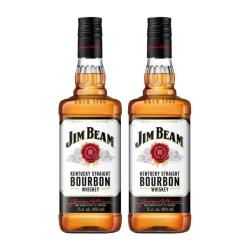 JIM BEAM 白占边 波本威士忌 750mL 2瓶装