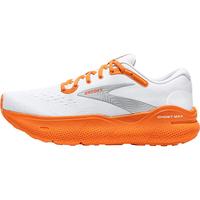 布鲁克斯BROOKS跑步男鞋夏季透气运动鞋缓震厚底跑鞋Ghost Max幽灵 白色/桔红 42.5