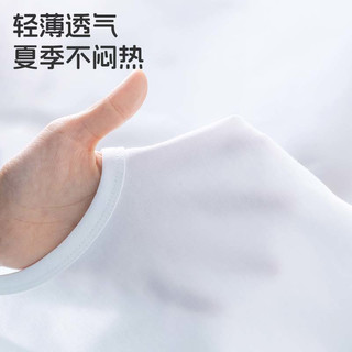 小猪班纳男童夏季套装2025纯棉青少年透气运动背心潮儿童宽松休闲短裤 【纯棉】蓝+黑/X小鲨鱼K 120 （体重38-46）