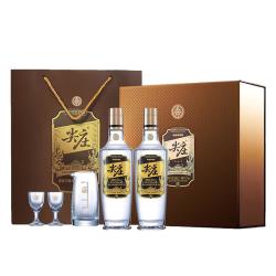五粮液 尖庄高光52度500ml*2瓶双瓶浓香型白酒节日礼盒酒 五粮液股份出品