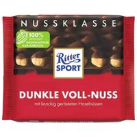 Ritter SPORT 瑞特斯波德 全榛子黑巧克力 100g