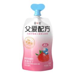 简爱 父爱配方 儿童酸奶4%蔗糖果蔬100g*6低温酸奶