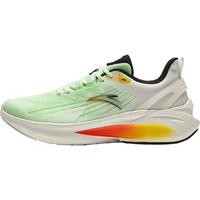 安踏（ANTA）毒刺5丨男鞋缓震跑鞋2024春季抓地防滑体测运动鞋跑步鞋子男 象牙白/新荧光浅草绿-2 7(男40)