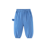 迷你巴拉 MINI BALA 巴拉背心连体衣男女童宝宝亲肤透气外出哈衣爬服【纯棉】 牛仔深蓝88301 110cm 4-5岁