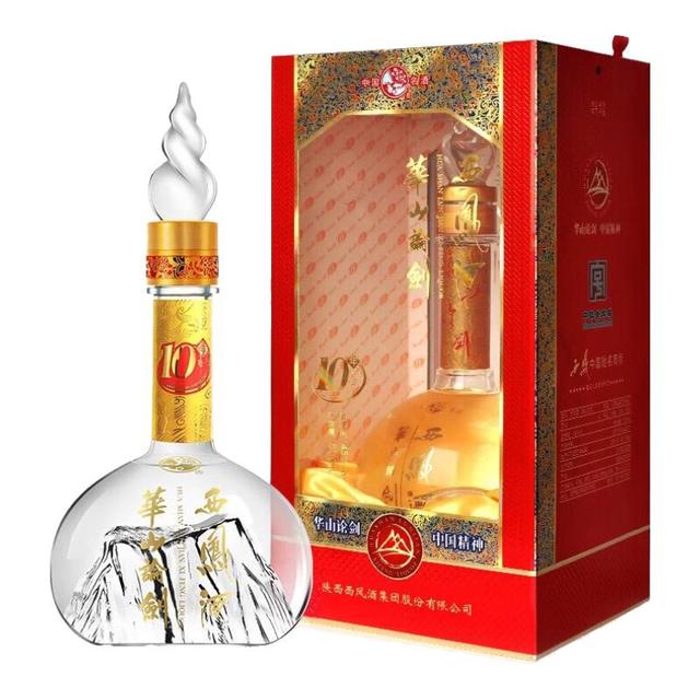 西凤酒华山论剑10年45%vol 凤香型白酒500ml 单瓶装【报价价格评测怎么