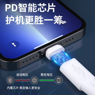 长郁 锌合金120W快充 Lightning数据线 【苹果usb】升级加粗120W【1条装】