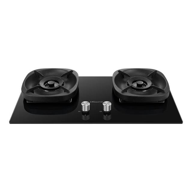 万和 5.2kW天然气猛火70%热效率烟灶联动嵌入式家用煤气双炉具台燃气灶