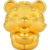 ZHOU LIU FU 周六福 A169680 欢喜虎宝足金转运珠 1.1g