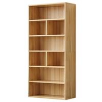 酷林书架落地简约书柜简易多层置物架客厅卧室储物收纳柜子 6层原木色 6层原木色 60*24*158cm