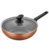 COOKER KING 炊大皇 B49704 炒锅(28cm、不粘、有涂层、铝合金、金色)