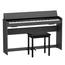 Roland F107 电钢琴 88键 黑色 主体+琴凳+琴罩+耳机
