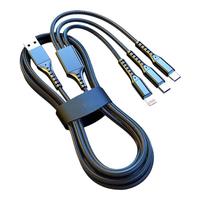 X-it/爱胜 66W一拖三快充数据线 Type-C+Lightning