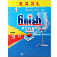 亮碟（finish）亮碟finish洗碗凝珠洗碗块洗碗机洗涤剂洗碗粉盐漂洗剂三合一 多效洗碗块80颗*2盒