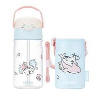 THERMOS 膳魔师 X 线条小狗 BBSD-400F PB(MT) 塑料杯 420ml 粉蓝