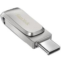 SanDisk 闪迪 至尊高速系列 酷锃 DDC4 USB3.1 U盘 银色 256GB Type-C