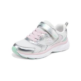SKECHERS斯凯奇 女童魔术贴运动鞋 乳白色 31码