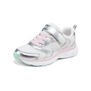 SKECHERS斯凯奇 女童魔术贴运动鞋 乳白色 31码
