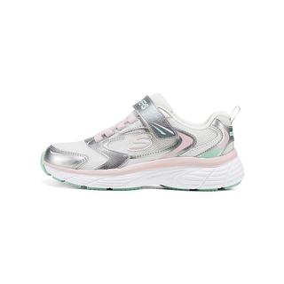 SKECHERS斯凯奇 女童魔术贴运动鞋 乳白色 31码