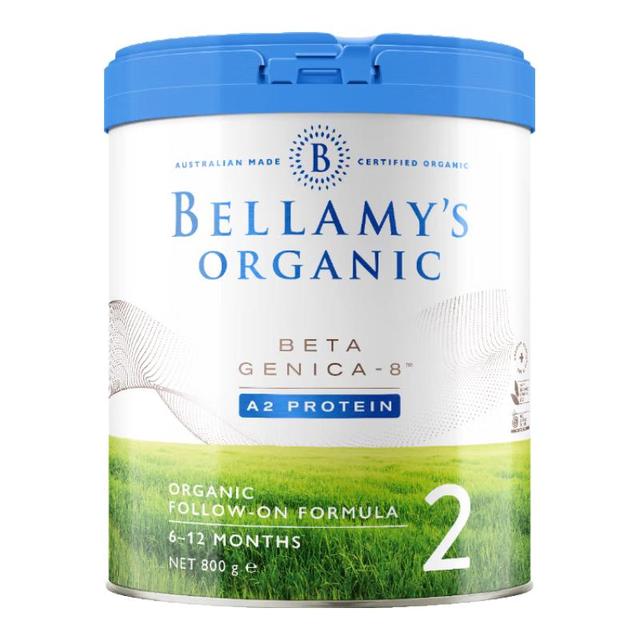 贝拉米 A2系列 白金版 有机较大婴儿奶粉 澳版 2段 800g