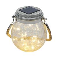 点点 太阳能梅森灯 透明裂纹