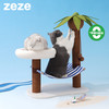 zeze 椰树小岛猫爬架猫窝一体猫抓柱猫咪磨爪猫抓板不掉屑耐磨玩具