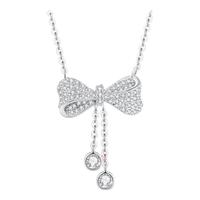 CHOW TAI SENG 周大生 S1PC1128 蝴蝶结925银项链 45cm