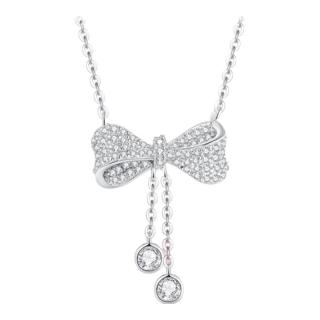 周大生 S1PC1128 蝴蝶结925银项链